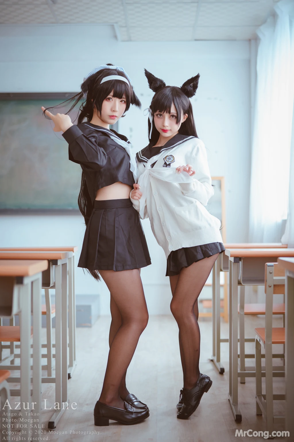 Coser@沖田凜花Rinka: & 椎名くるみ Shiina Kurumi – Azur Lane – 爱宕高雄 Sailor Suit (13 photos) – Page 2