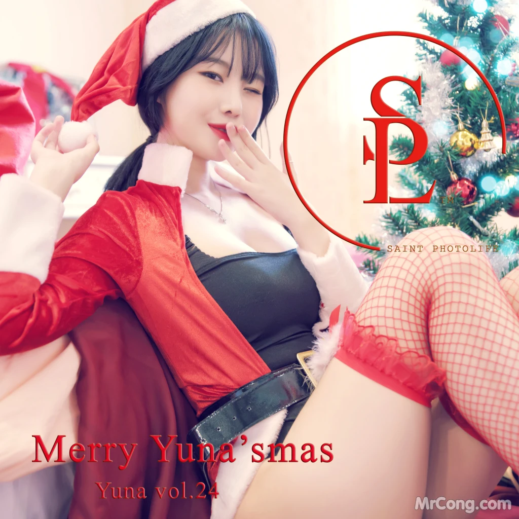 SAINT Photolife - Yuna (유나): Vol.24 Merry Yuna’s Xmas (65 photos )
