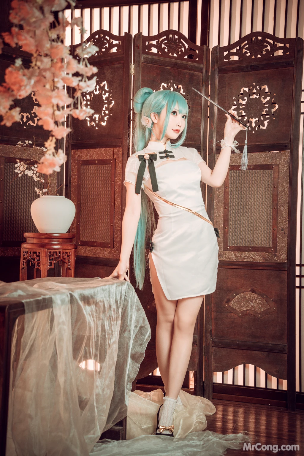 Coser@面饼仙儿 No.096: 初音旗袍 (28 photos) – Page 2
