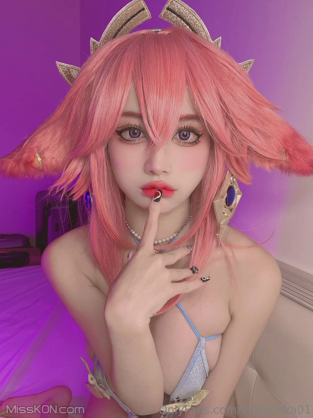 Coser@沖田凜花Rinka: 八重神子 (75 photos + 1 video)