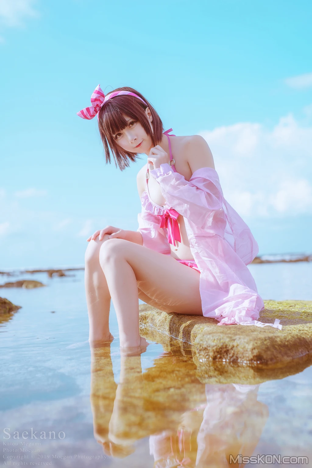 Coser@沖田凜花Rinka: 加藤恵 水着ver. (冴えない彼女の育てかた (14 photos)