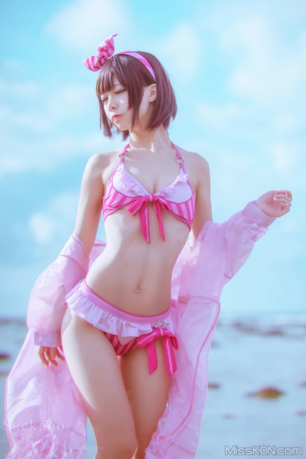 Coser@沖田凜花Rinka: 加藤恵 水着ver. (冴えない彼女の育てかた (14 photos)