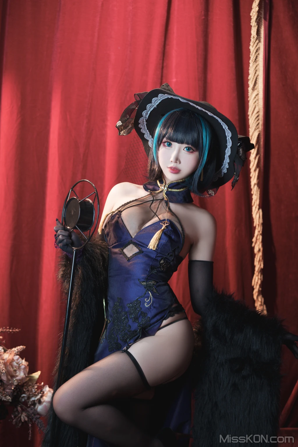 Coser@面饼仙儿 No.108: 柴郡旗袍 (21 photos + 1 video) – Page 2