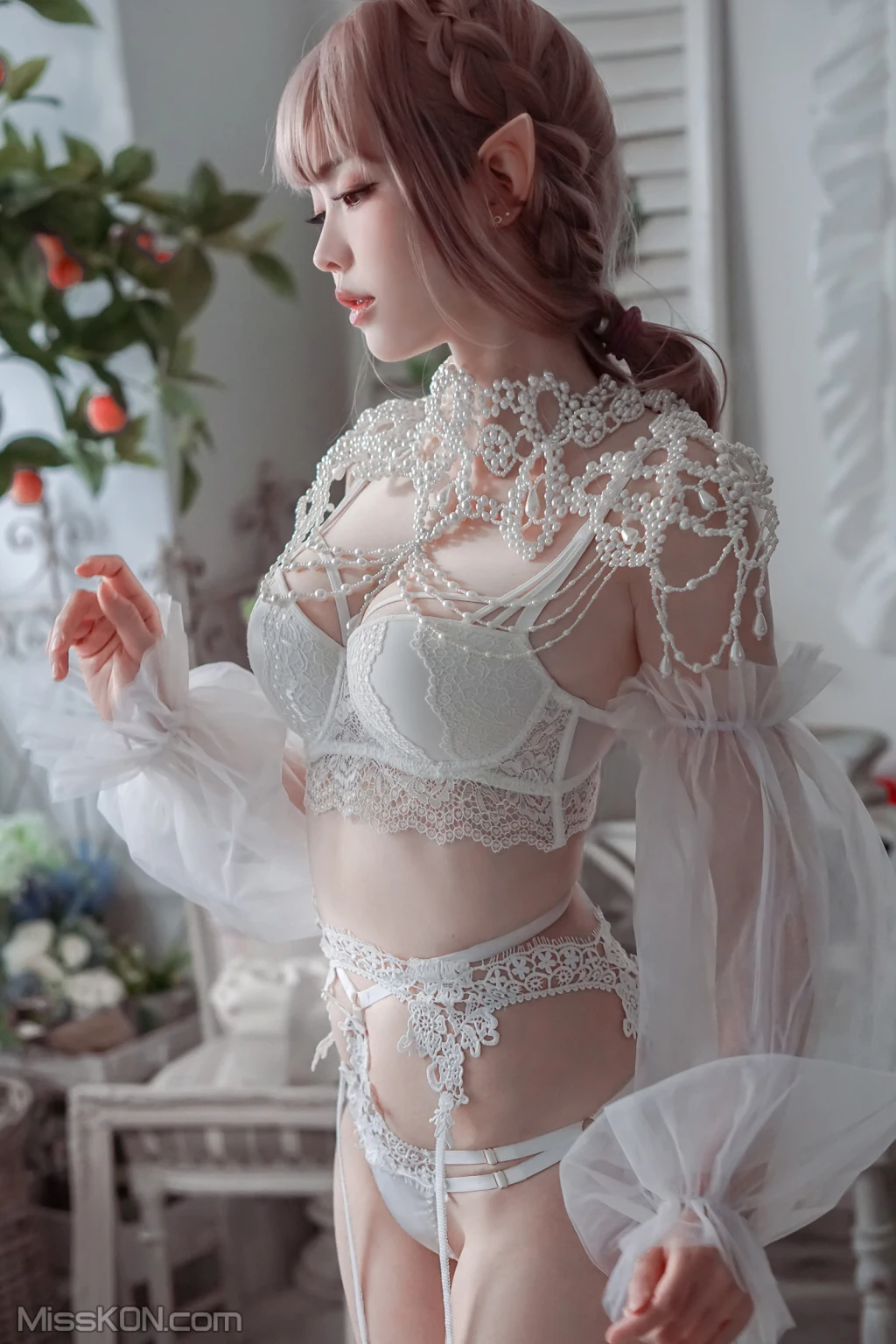 Coser@Ely_eee (ElyEE子): Bride & Lingerie (65 photos)(4)