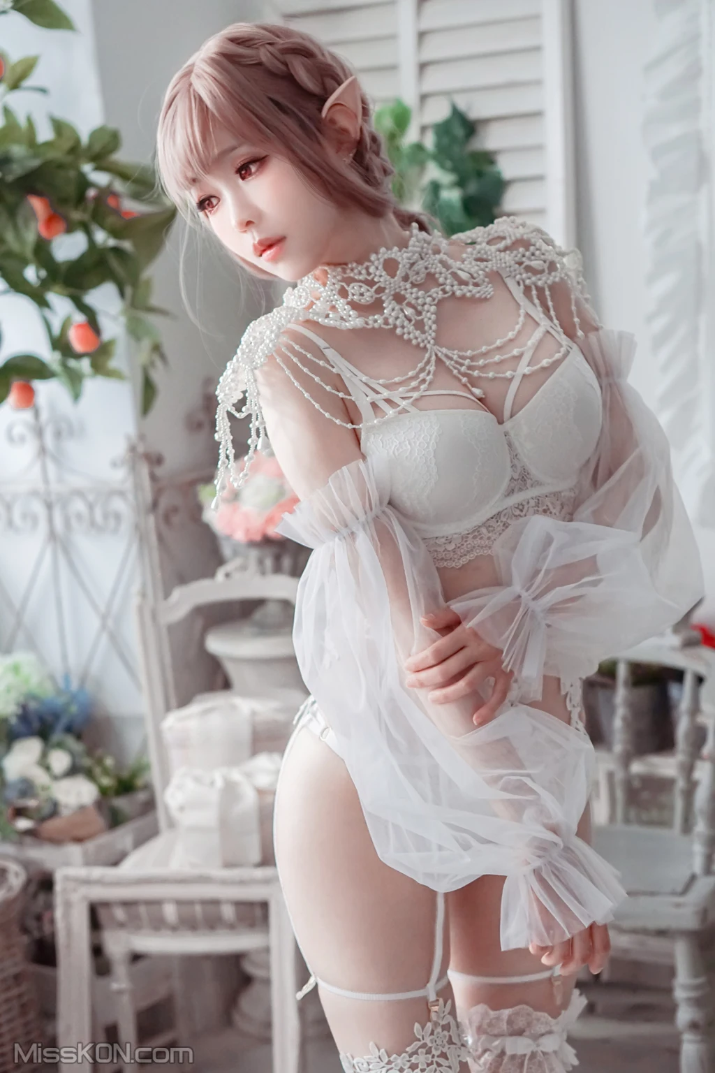 Coser@Ely_eee (ElyEE子): Bride & Lingerie (65 photos)(6)