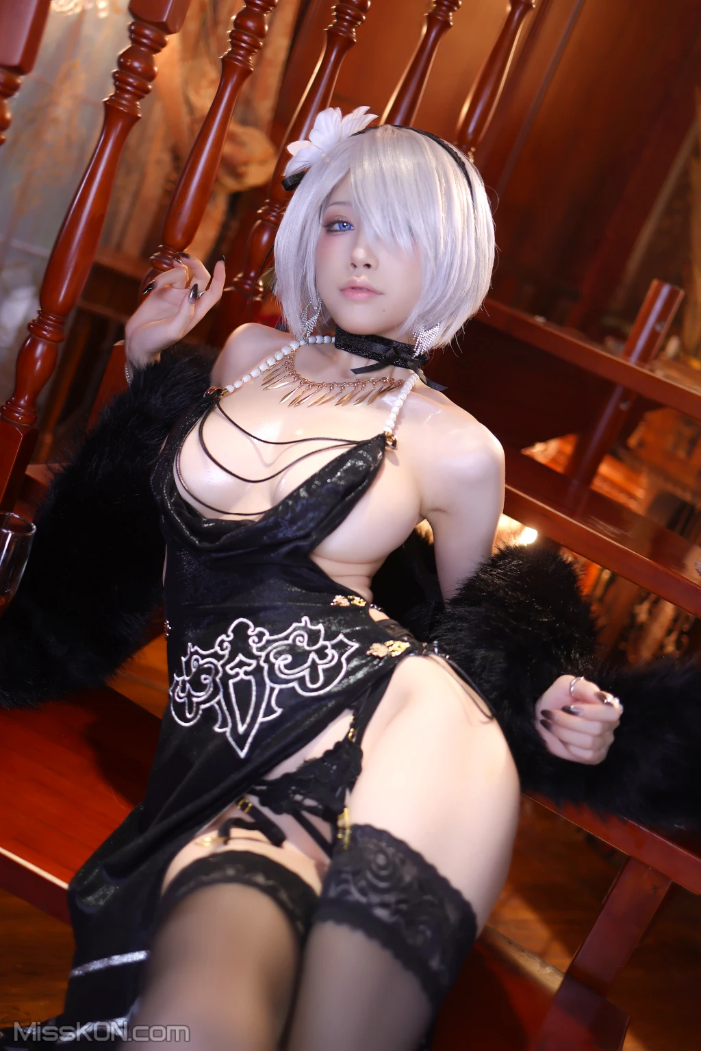 Coser@水淼Aqua: –ヨルハ二号B型 同人ドレスVer (95 photos)