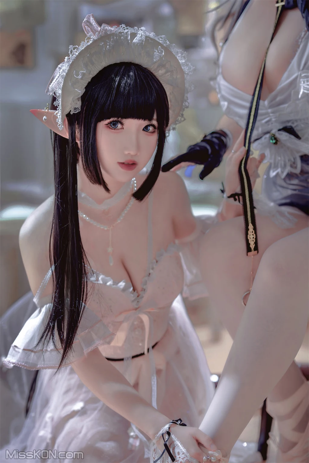 Coser@面饼仙儿 No.120: &半半子-明日方舟-黑 x 森蚺 (56 photos) – Page 2