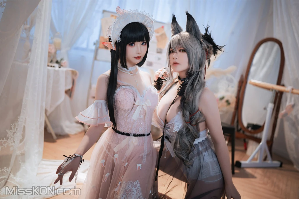Coser@面饼仙儿 No.120: &半半子-明日方舟-黑 x 森蚺 (56 photos) – Page 3