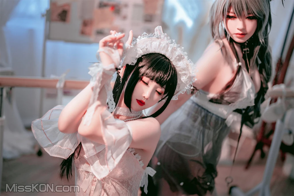 Coser@面饼仙儿 No.120: &半半子-明日方舟-黑 x 森蚺 (56 photos) – Page 4
