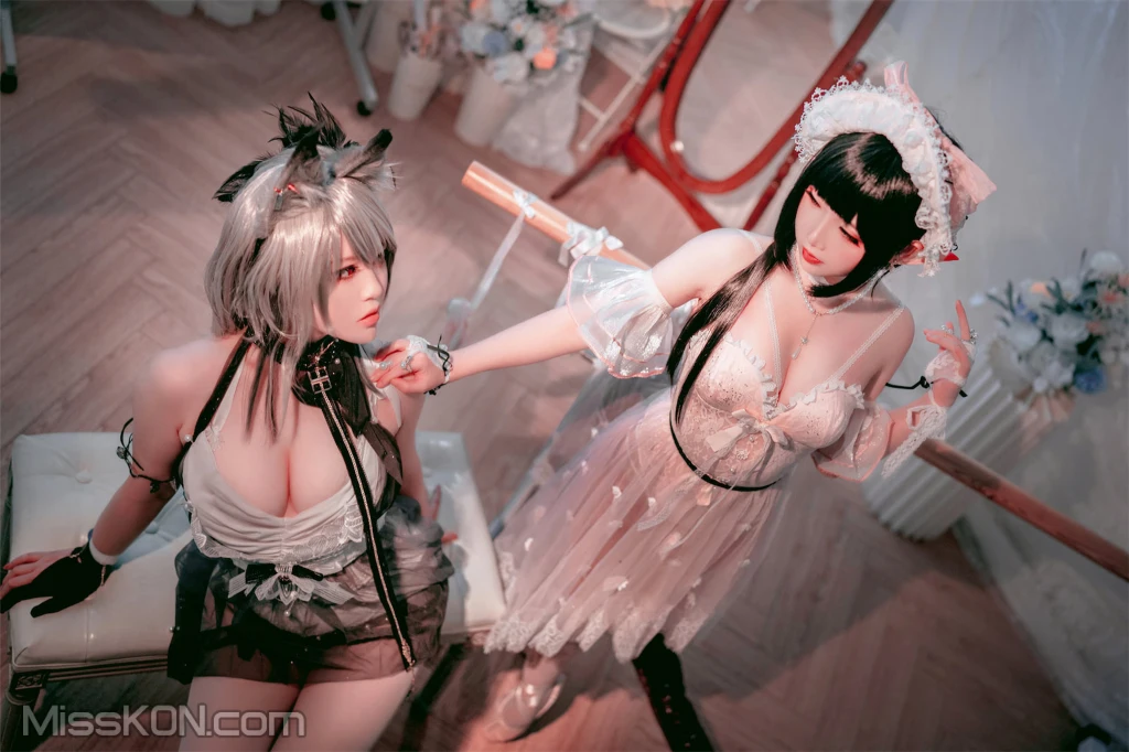 Coser@面饼仙儿 No.120: &半半子-明日方舟-黑 x 森蚺 (56 photos) – Page 4