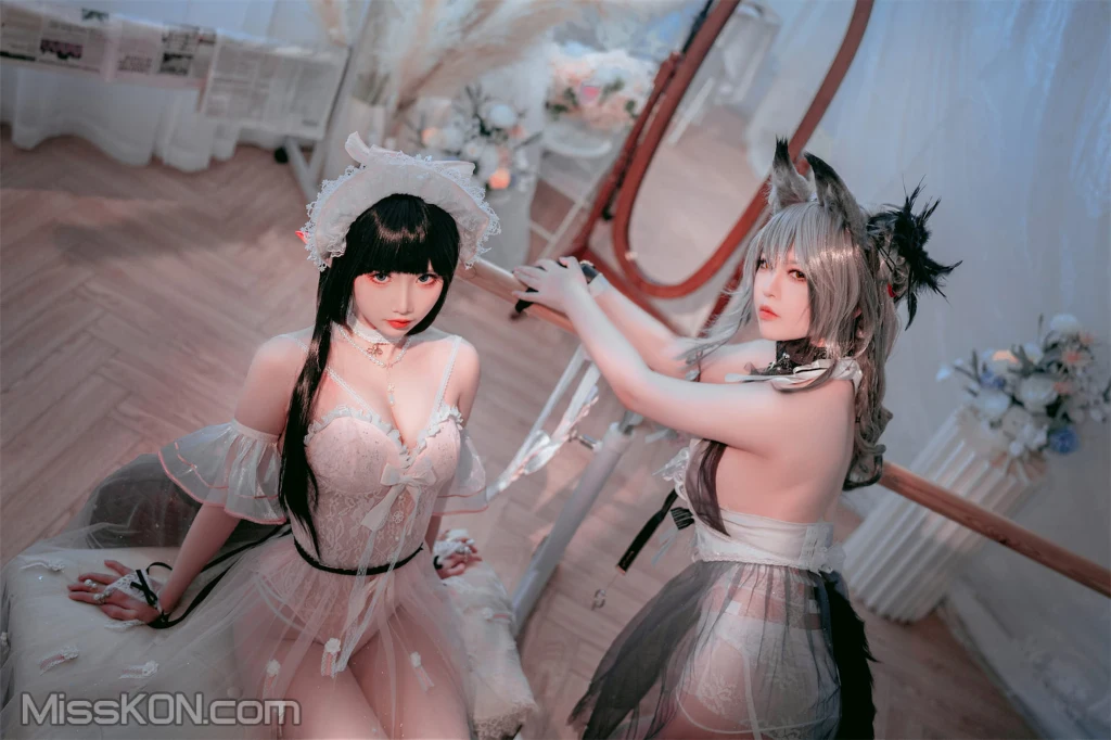 Coser@面饼仙儿 No.120: &半半子-明日方舟-黑 x 森蚺 (56 photos) – Page 5