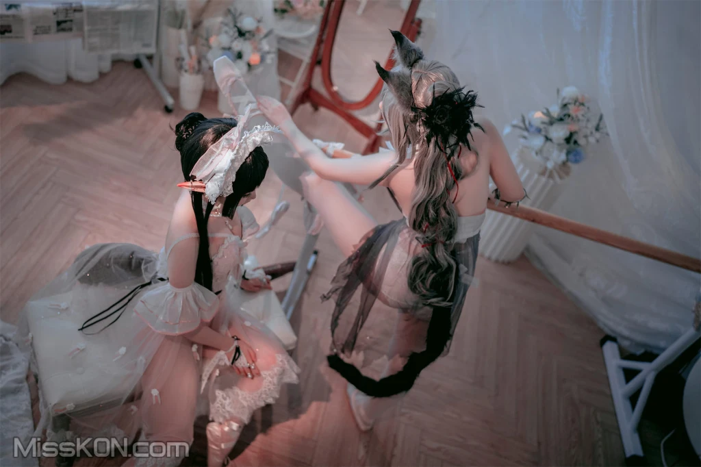 Coser@面饼仙儿 No.120: &半半子-明日方舟-黑 x 森蚺 (56 photos) – Page 5