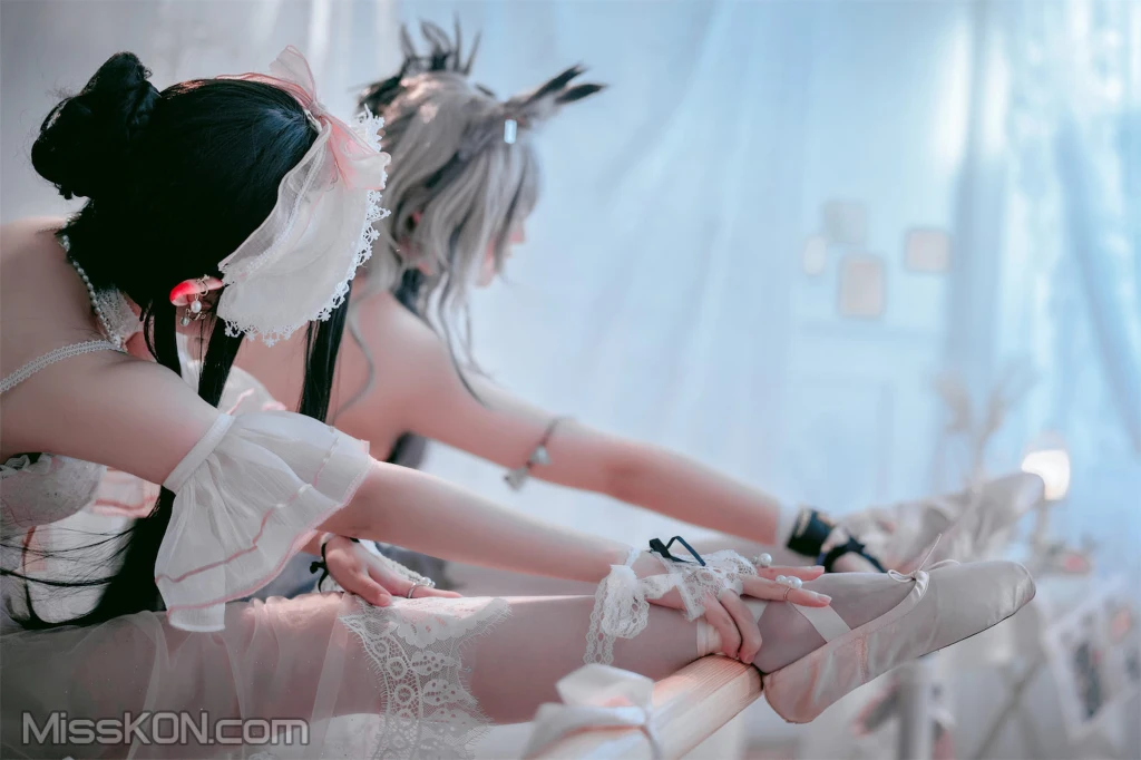 Coser@面饼仙儿 No.120: &半半子-明日方舟-黑 x 森蚺 (56 photos) – Page 5