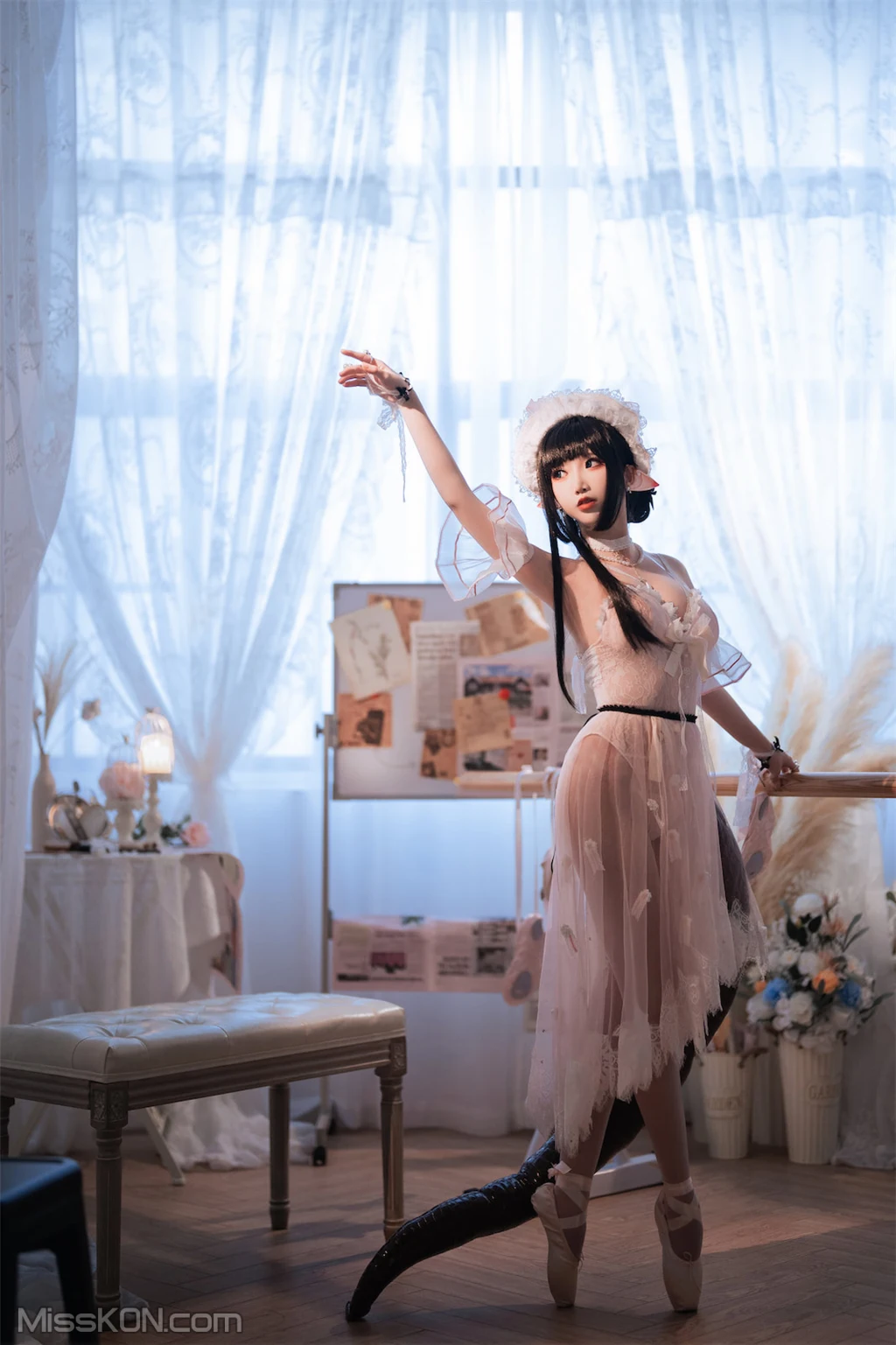 Coser@面饼仙儿 No.120: &半半子-明日方舟-黑 x 森蚺 (56 photos) – Page 5