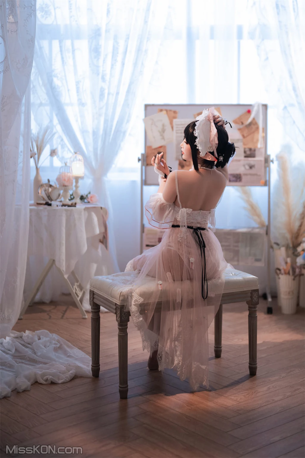 Coser@面饼仙儿 No.120: &半半子-明日方舟-黑 x 森蚺 (56 photos) – Page 5