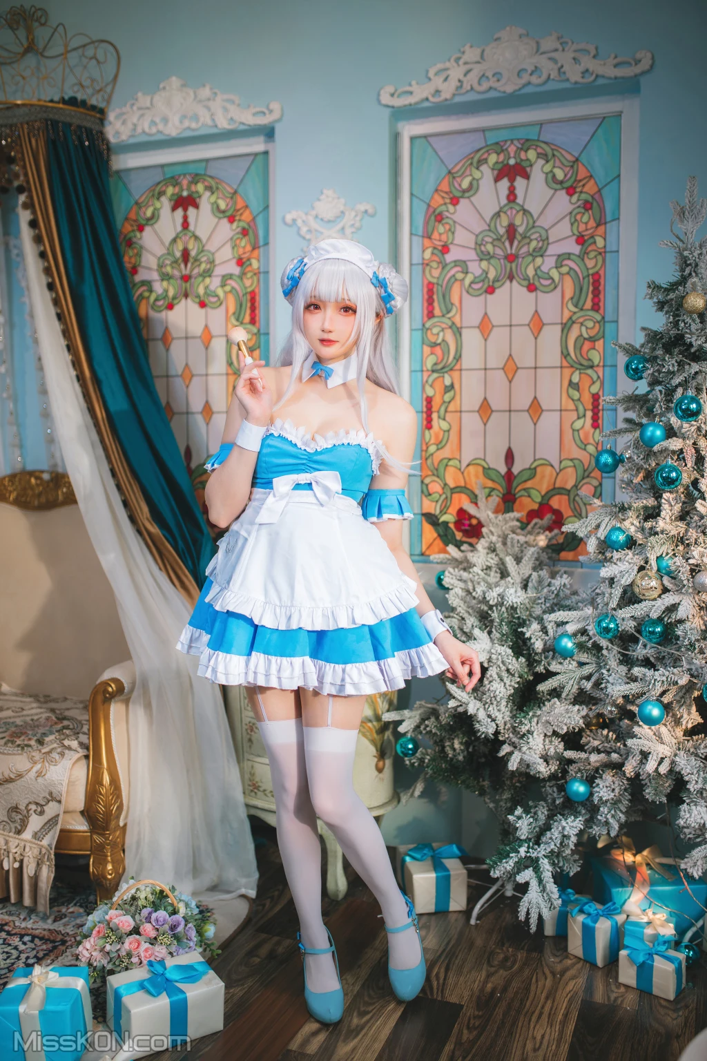 Coser@瓜希酱: 碧蓝航线 小天鹅女仆 (22 photos) – Page 2