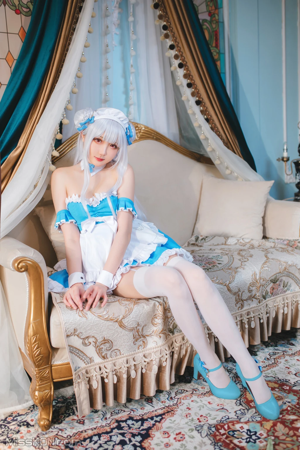Coser@瓜希酱: 碧蓝航线 小天鹅女仆 (22 photos) – Page 3