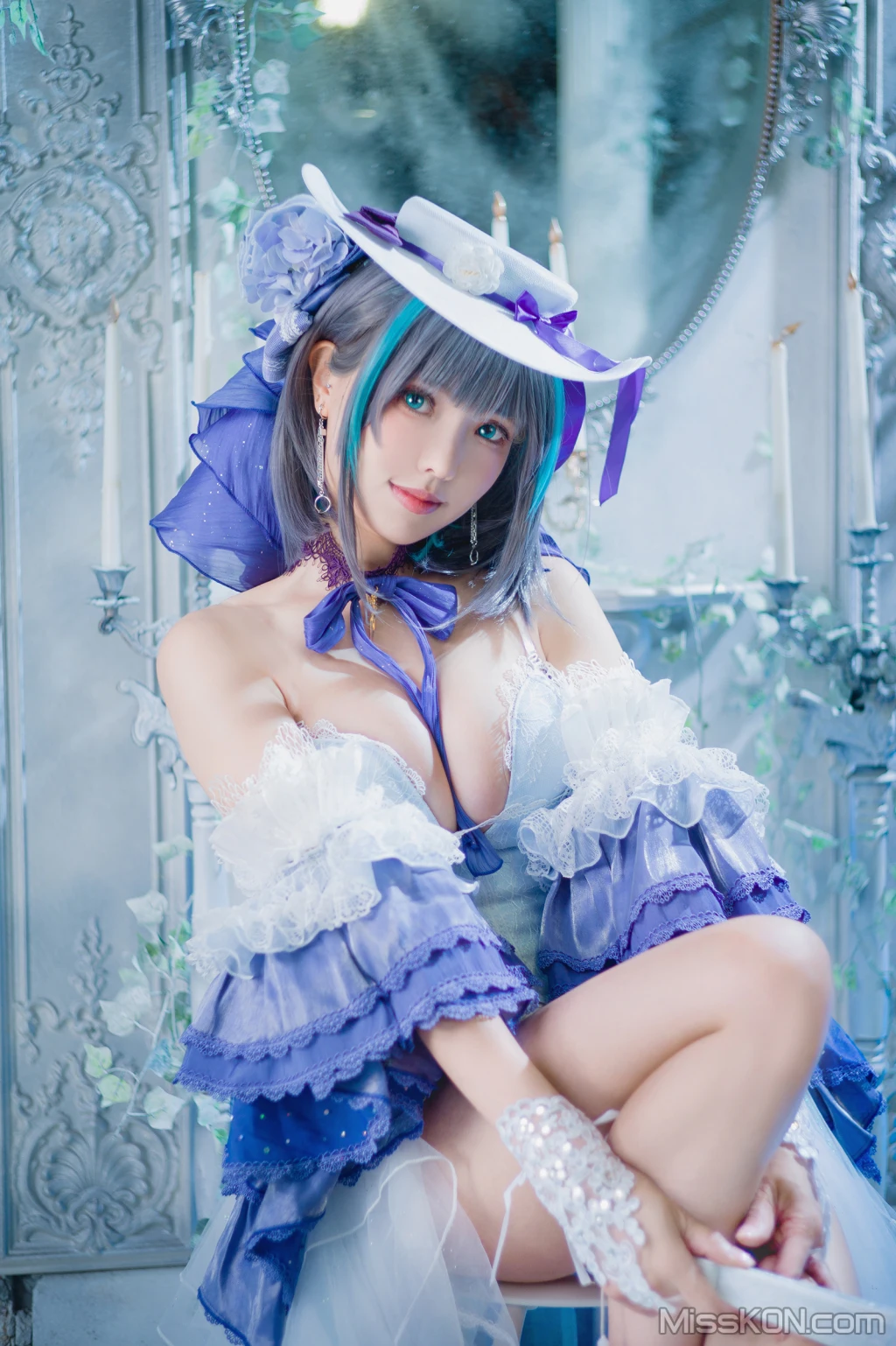 Coser@Ely_eee (ElyEE子): Cheshire Dress 柴郡禮服 (25 photos + 1 video) – Page 3